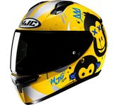HJC C10 Geti Casco Juvenil - Negro Amarillo (XS 54 55)