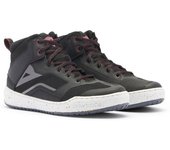 Dainese Suburb Air Zapatos de moto para mujer - Negro Blanco Rojo (38)