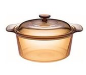 Cazuela de cristal con tapa amber 3,5L 1 unidad - Visions