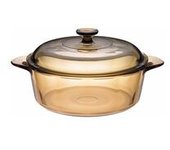 Cazuela de cristal con tapa amber 3,25L 1 unidad - Visions