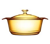 Cazuela de cristal flair con tapa 1,6L 1 unidad - Visions