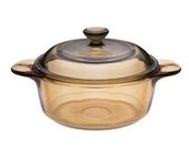 Cazuela de cristal con tapa amber 5L 1 unidad - Visions