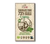 10 x Chocolate negro 73% con menta piperita 100 g (Menta - Cacao) - Chocolates Sole