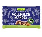 10 x Snack de Chocolate con Leche y Almendras 100 g - Rapunzel
