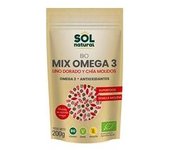 3 x Mix omega 3 lino-chía molidas Bio 200 g - Sol Natural
