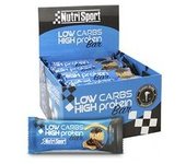 Caja de barritas low carbs chocolate galleta 16 barritas de 60g (Chocolate - Galleta) - Nutrisport