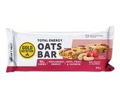 5 x Barrita de avena total energy (frutos rojos y anacardos) 1 barrita de 50g (Frutos rojos) - Gold Nutrition