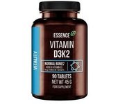 Vitamina D3K2 90 tabletas - Essence Nutrition