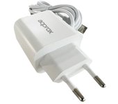 Approx APPUSBWALL18 Cargador USB 3.0 + Cable USB-C 18W Blanco