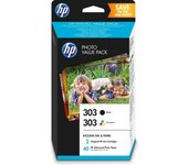HP 303 Photo Value Pack 40 Hojas Papel Fotográfico para HP Envy