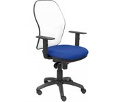 Piqueras y Crespo Jorquera Silla Malla Blanca Asiento Bali Azul