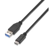 Aisens Cable USB 3.1 Gen2 a USB-C Macho/Macho 1m Negro
