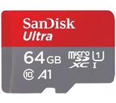 SanDisk Ultra microSDXC 64GB UHS-I A1 Clase 10 con Adaptador