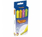 Jovi 1810 Caja 4 Marcadores Neón Fluorescentes Colores Surtidos