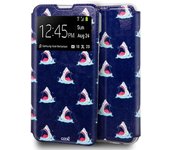 Cool Funda Flip Cover Dibujos Tiburón para iPhone 12 / 12 Pro