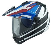 Arai Tour-X5 Africa Twin Casco de motocross - Negro Blanco Azul (XS)