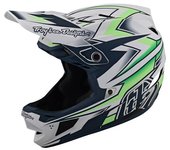Lee D4 MIPS Composite Volt Casco de descenso - Blanco Verde (XL)