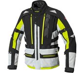 Spidi H2Out Allroad Chaqueta textil para motocicletas - Negro Gris Amarillo (M)