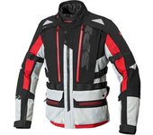 Spidi H2Out Allroad Chaqueta textil para motocicletas - Negro Gris Rojo (M)