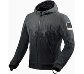 Revit Quantum 2 WB Sudadera con capucha de moto / Chaqueta textil - Negro Blanco