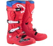 Alpinestars Tech 5 Botas de Motocross - Blanco Rojo Azul (43)