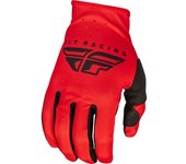FLY Racing Lite 2023 Guantes de motocross - Negro Rojo (M)
