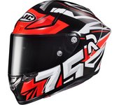 HJC RPHA 1 Arenas Replica Casco - Negro Blanco Rojo (2XL)