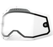 100% Dual Vented Forecast Racecraft II/Accuri II/Strata II Lente Replacemant - transparente (un tamaño)