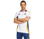 Adidas - Camiseta Real Madrid Training 2024-2025, Unisex, White-Team Navy Blue-Crew Orange, S