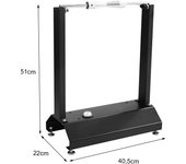 Costway Dispositivo Equilibradora de Ruedas de Motos Soporte de Equilibrado Conos Regulables para Centrado para Casa Taller 40,5 x 22 x 51 cm Negro