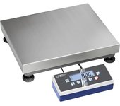 KERN Báscula industrial, con módulo de evaluación flip flop, rango de pesaje hasta 150 kg, intervalos de lectura 20 / 50 g, plato de pesaje 300 x 300