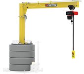 Vetter Grúa giratoria de columna móvil, radio de giro 360°, carga máx. 250 kg, alcance 4,0 m