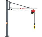 Vetter Grúa giratoria de columna UNILIFT US, con polipasto eléctrico de cadena BL, carga máx. 500 kg, alcance 4,4 m
