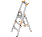 Layher Escalera tipo tijera, acceso por un lado, 3 peldaños incl. plataforma