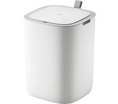 EKO Cubo de basura con sensor MORANDI, capacidad 12 l, manejo sin manos, blanco