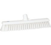 Vikan Escoba, anchura 410 mm, blanda / dura, UE 10 unid., blanco