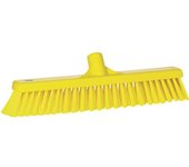 Vikan Escoba, anchura 410 mm, blanda / dura, UE 10 unid., amarillo