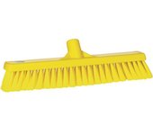 Vikan Escoba, anchura 410 mm, blanda, UE 10 unid., amarillo