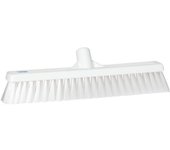 Vikan Escoba, anchura 410 mm, blanda, UE 10 unid., blanco