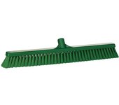 Vikan Escoba, anchura 610 mm, blanda, UE 10 unid., verde