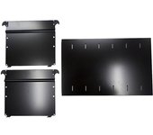 BISLEY Juego de placa base y 2 separadores, para archivador colgante CLASSIC, en negro