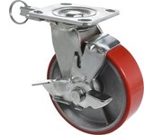 Wagner Rueda de maniobra/fija para cargas pesadas 3 en 1, carga máx. 400 kg, Ø x anchura de rueda 152 x 50 mm
