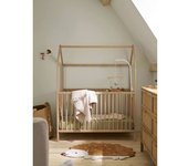VERTBAUDET Cuna cabaña para bebé madera