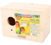 Zolux Duo 160 Nido de madera para agapornis