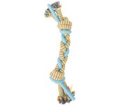 Tootoy! Pull Multi-texture Rope Azul Mordedor de cuerda para perro