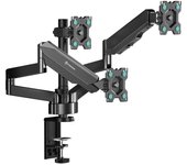 Onkron G280-B Soporte Brazo Móvil para Tres Monitores de 13"- 32" Vesa 100 X 100 Negro