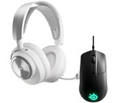 SteelSeries Pack Arctis Nova Pro Wireless Auriculares Inalámbricos + Ratón Gaming Rival 3