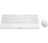 SPT6607W/16 Combo Teclado y Ratón Inalámbrico 2,4 GHz Bluetooth Teclas de Perfil Bajo Blanco