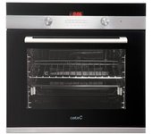 Horno multifunción turbo Cata 50L Inox y cristal negro con mandos escamoteables LCD