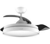 Cecotec EnergySilence Aero 4280 Invisible White Ventilador de Techo con Aspas Retráctiles y Luz 40W